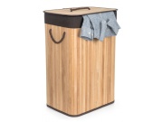 G21 Koš na prádlo  72 l, bambusový s hnědým košem