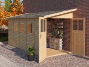 Drevený domček Karibu Wandlitz Plus