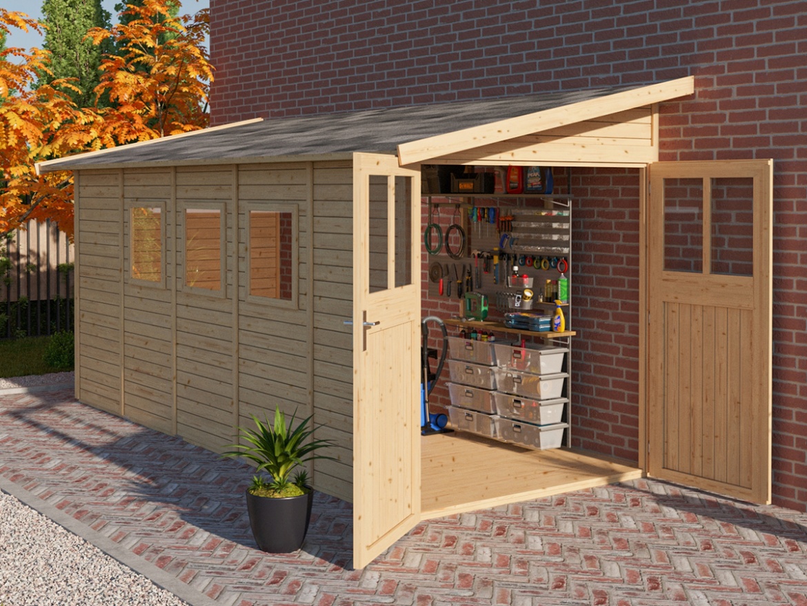 Dřevěný domek Karibu Wandlitz Plus