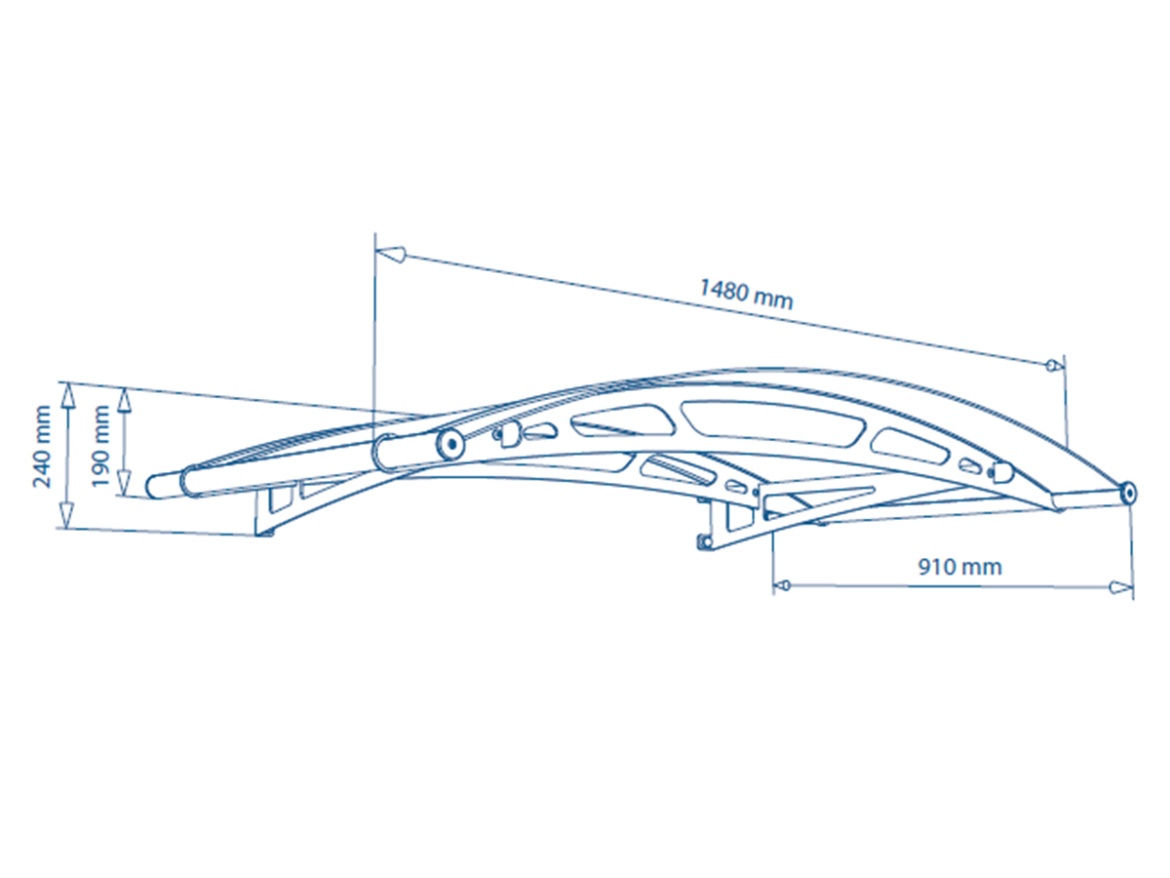 Vchodová stříška One Trade Leo