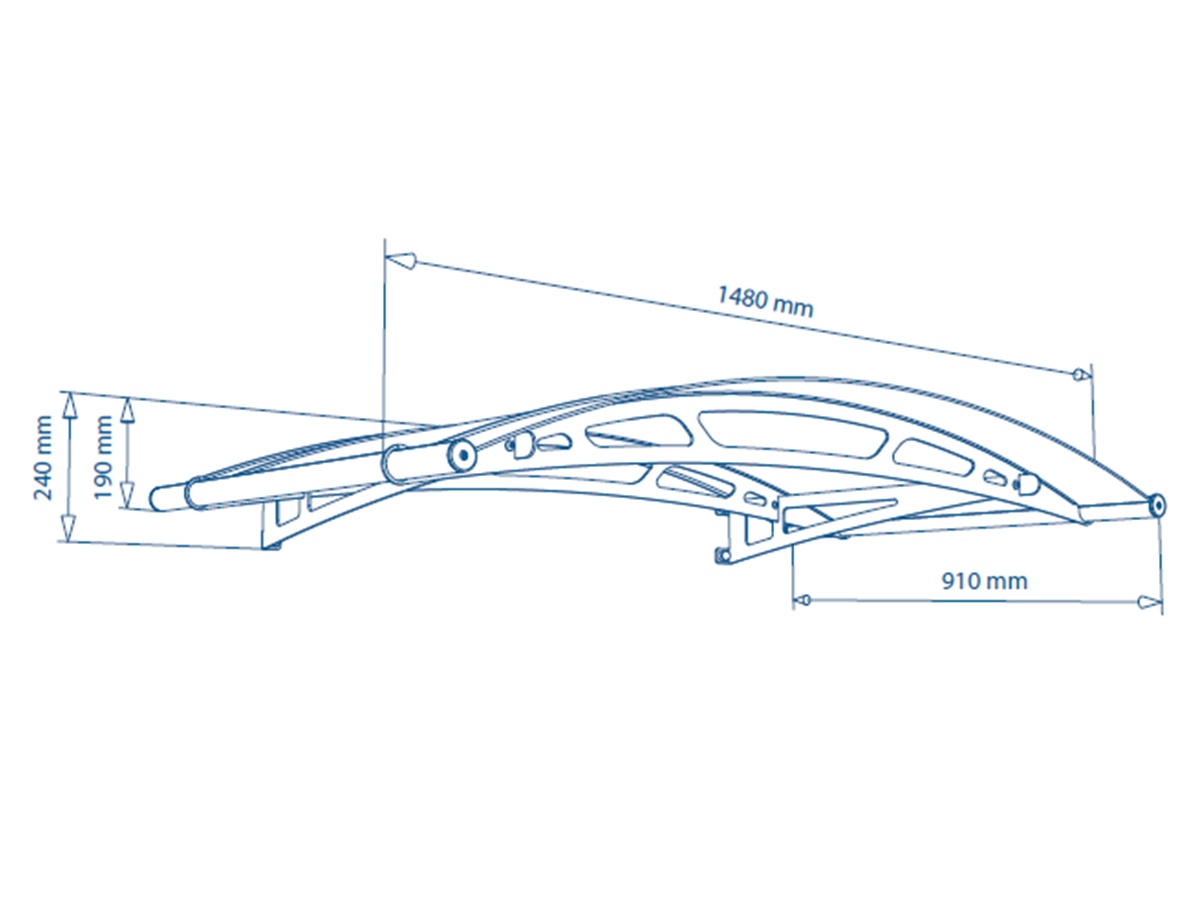 Vchodová stříška One Trade Leo