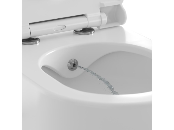 Ravak WC s bidetovou tryskou Uni Chrome RimOff, závěsný, bílá