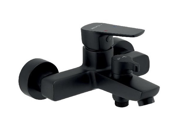 Novaservis Vanová baterie Metalia 58 150 mm, černá, nástěnná, bez příslušenství,  58020/1,5