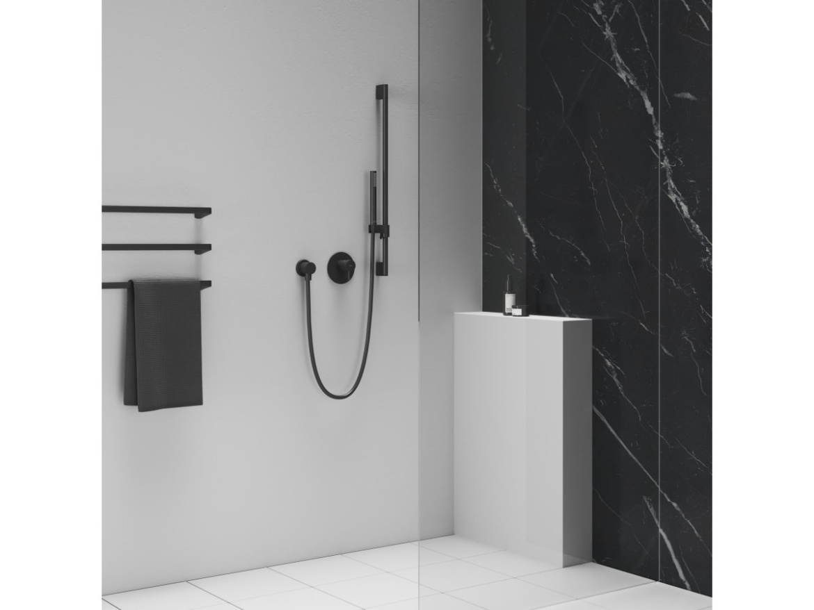 Ravak ES 062.20BLM.O1 Podomítková baterie 1-cestná s tělesem, černá matná