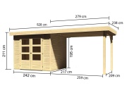 Domček Karibu Askola Side