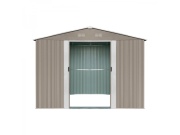 Zahradní domek kovový 3 x 3,7 m se sedlovou střechou hnědý Riwall PRO RMSA 12x10 Brown