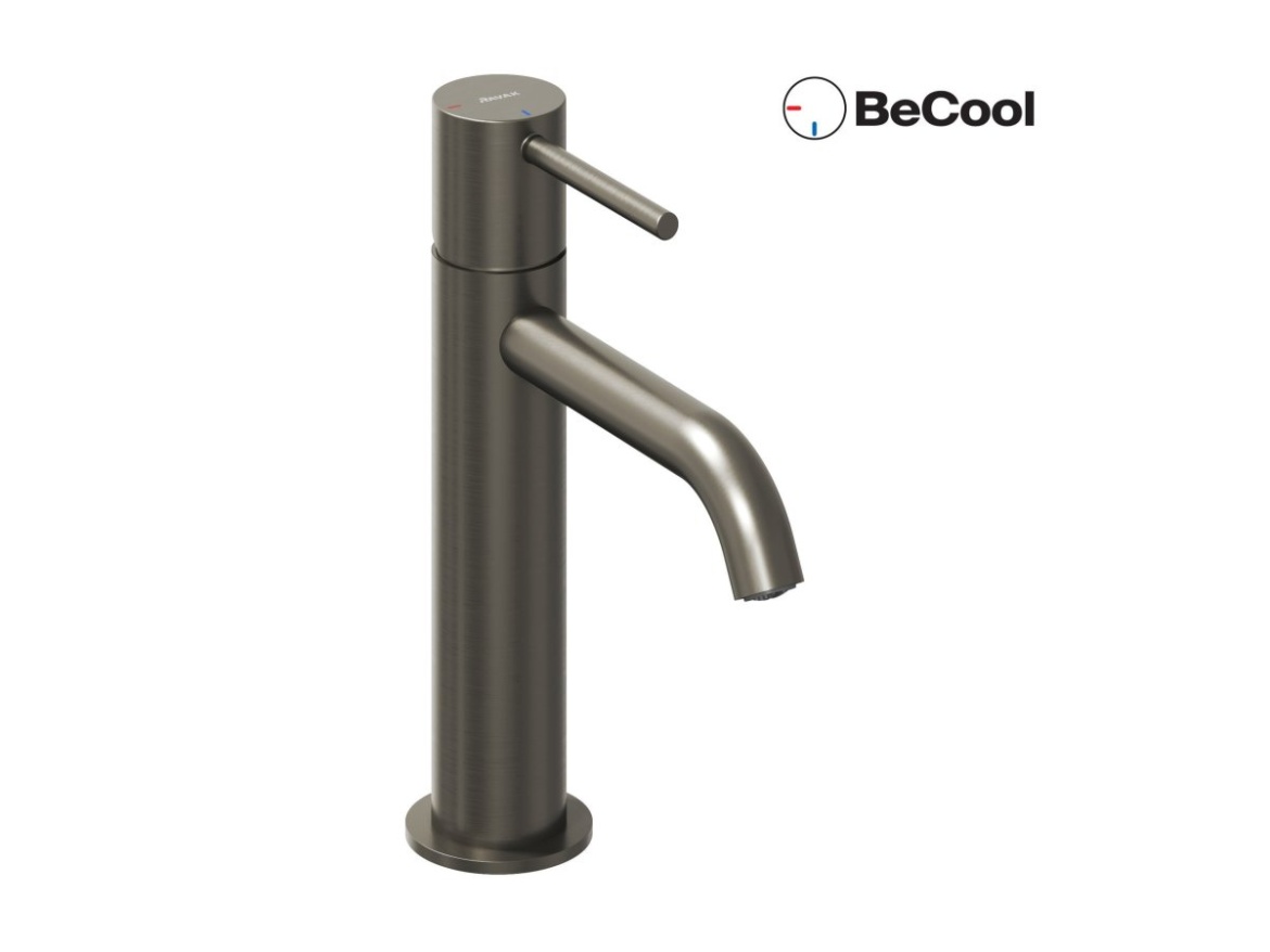 Ravak ES 012.21GB Umývadlová batéria BeCool 190 mm bez odtokovej armatúry, Graphite Brushed