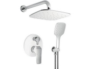Novaservis Sprchová sada Tina, s přepínačem, podomítková, bílá/chrom, , SADA38050R,1