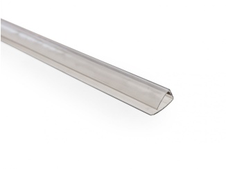 Csíkok és szalagok –  Guttaprofil PC-U 8 mm bronz 8 mm 2100 mm