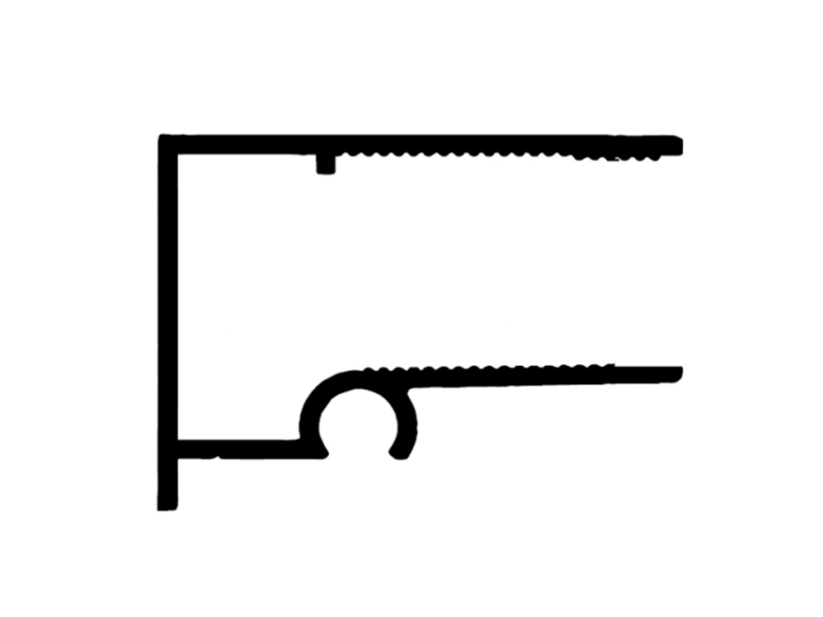 Ukončovacia lišta Stabilit ALU-U CLICK elox 16 mm