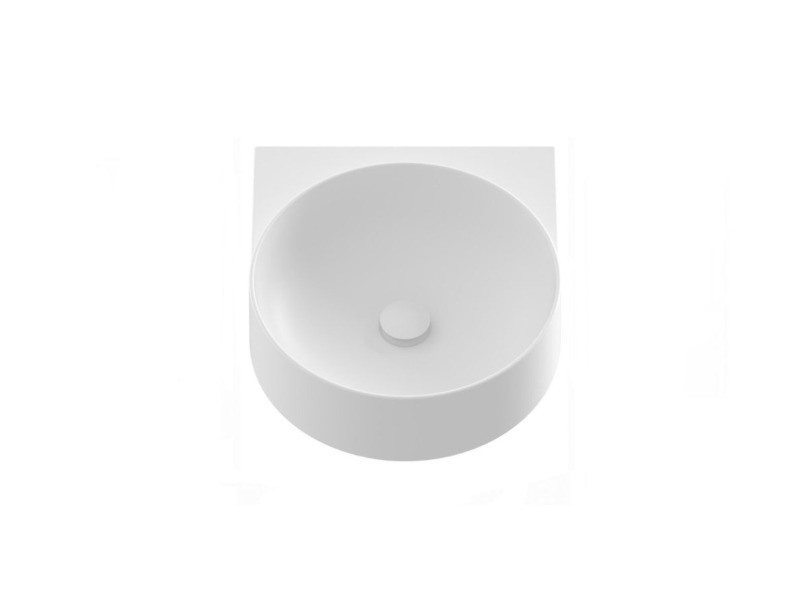 Ravak Umývadlo Yard 40, bez otvoru pre batériu, bez prepadu, Grey Green