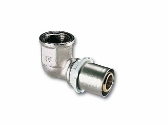 Železiarstvo – IVAR CS Lisovací koleno 90° Press d 20 × 1/2", vnitřní závit, IVAR.PT 5712, 511006