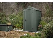 Plastový záhradný domček Keter Darwin 4 x 4 zelený, s podlahou