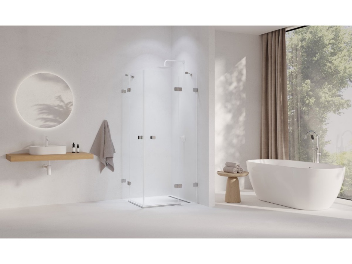 Ravak BSRV4 100x100, chróm+transparent