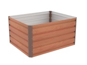 G21 Vyvýšený záhon  Daisy 100 x 80 x 52 cm, plechový, hnědý