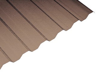 Polykarbonát (PC) –  LightPiu 76 / 18 Barva: bronz, Šířka: 1040, Délka: 5000