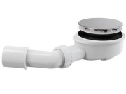 Alcadrain Vaničkový sifon A491CR 90, odpad 40/50 mm, chrom,  A491CR