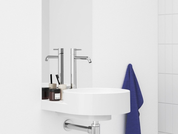 Ravak ES 015.11WV Umyvadlová stojánková baterie BeCool 340 mm bez výpusti, White Velvet