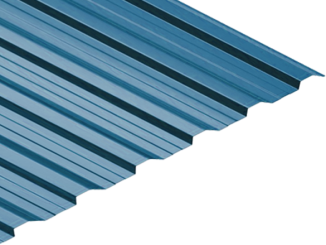 Maloformát –  Trapézový plech T35 0,45 mm RAL 5010 (modrá)