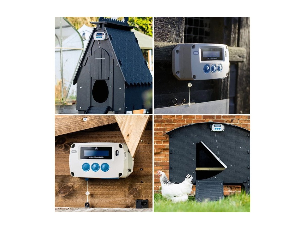 Scobax Automatické otevírání a zavírání kurníku CHICKEN GUARD PRO