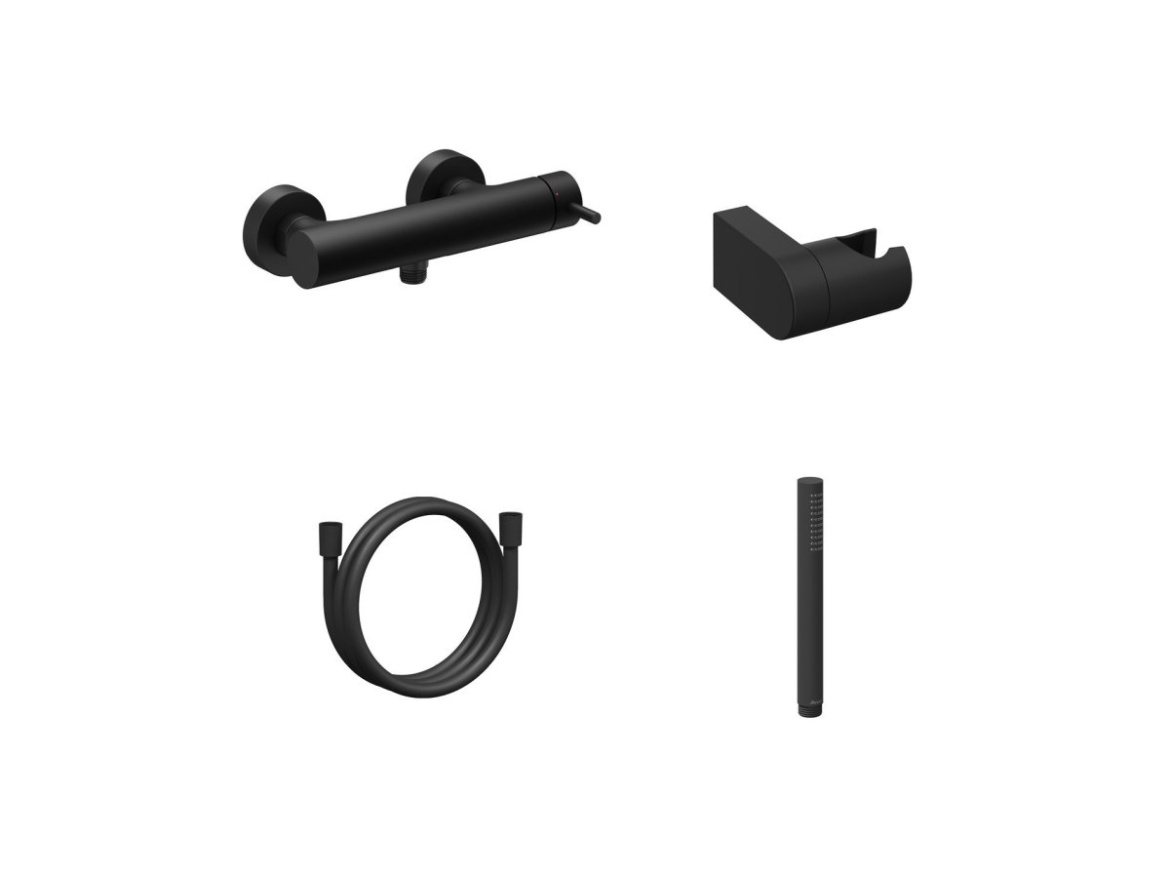 Ravak ES 032.00CR.+S Sprchová nástěnná baterie se sprchovým setem, chrom