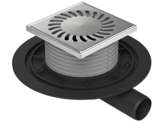 Technická sanita –  Chuděj PVBU 40 (snížená, univerzální) 125 x 125 mm, műanyag, Nap, K3, Nem