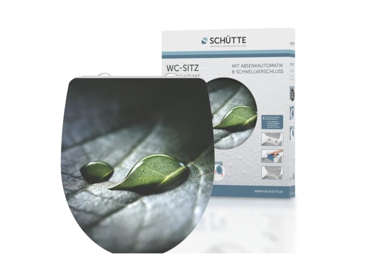 WC sedátka, záchodová prkna Schütte RAINDROP | Duroplast HG, Soft Close