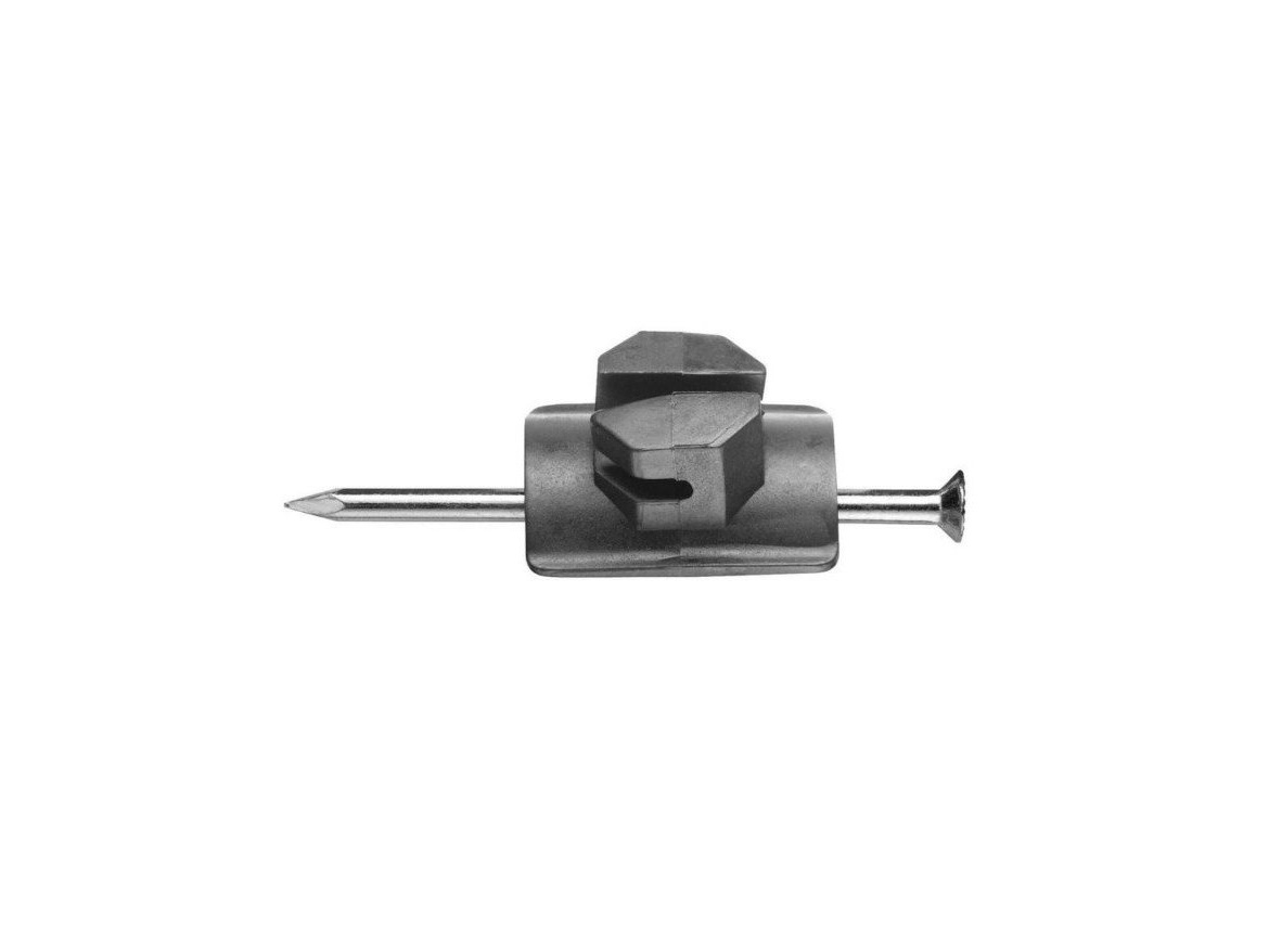 Scobax Izolátor pro elektrický ohradník s hřebíkem 70 mm, pro lanko, drát - 25 ks