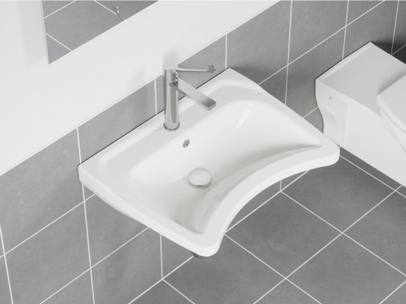 Ravak SF 014.00CR Umývadlová batéria 230 mm, bez odtokovej armatúry, chróm