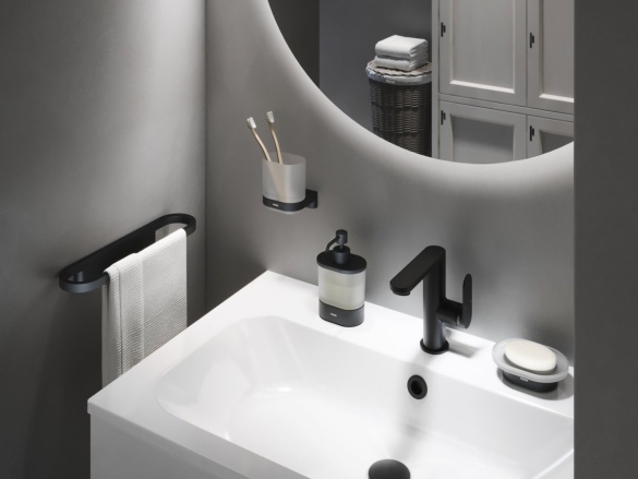 Ravak CR II 210.20BLM Držák se skleničkou, černá matná