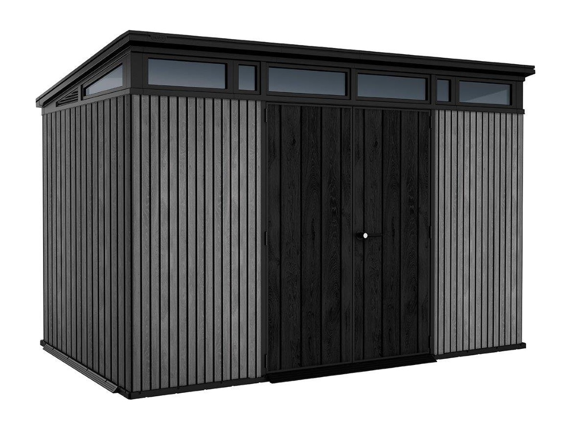 Keter Zahradní domek  PENT Signature 11x7 Vertical šedý, s podlahou