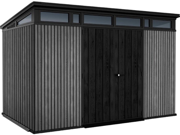 Keter Zahradní domek  PENT Signature 11x7 Vertical šedý, s podlahou