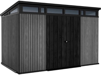 Záhrada –  Keter Zahradní domek  PENT Signature 11x7 Vertical šedý, s podlahou