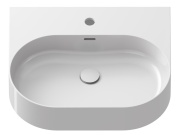 Ravak Umyvadlo Ceramic Slim Wall O 55, s otvorem pro baterii, s přepadem, bílá