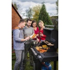 Luxus gázgrill 24 kW hat égővel és egy oldaltűzhellyel Riwall PRO RGG 61 EXL