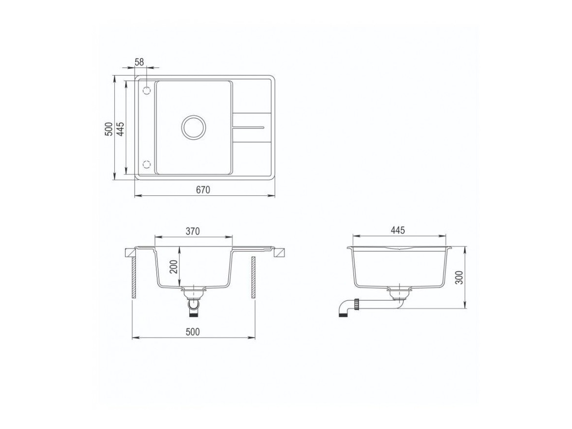 Kuchyňské dřezy Helika Bella 670.5E