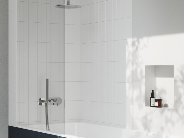 Ravak ES 065.10WV.O2.RB07D.+S Podomietková batéria 2-cestná pre R-box, so sprchovým setom, White Velvet