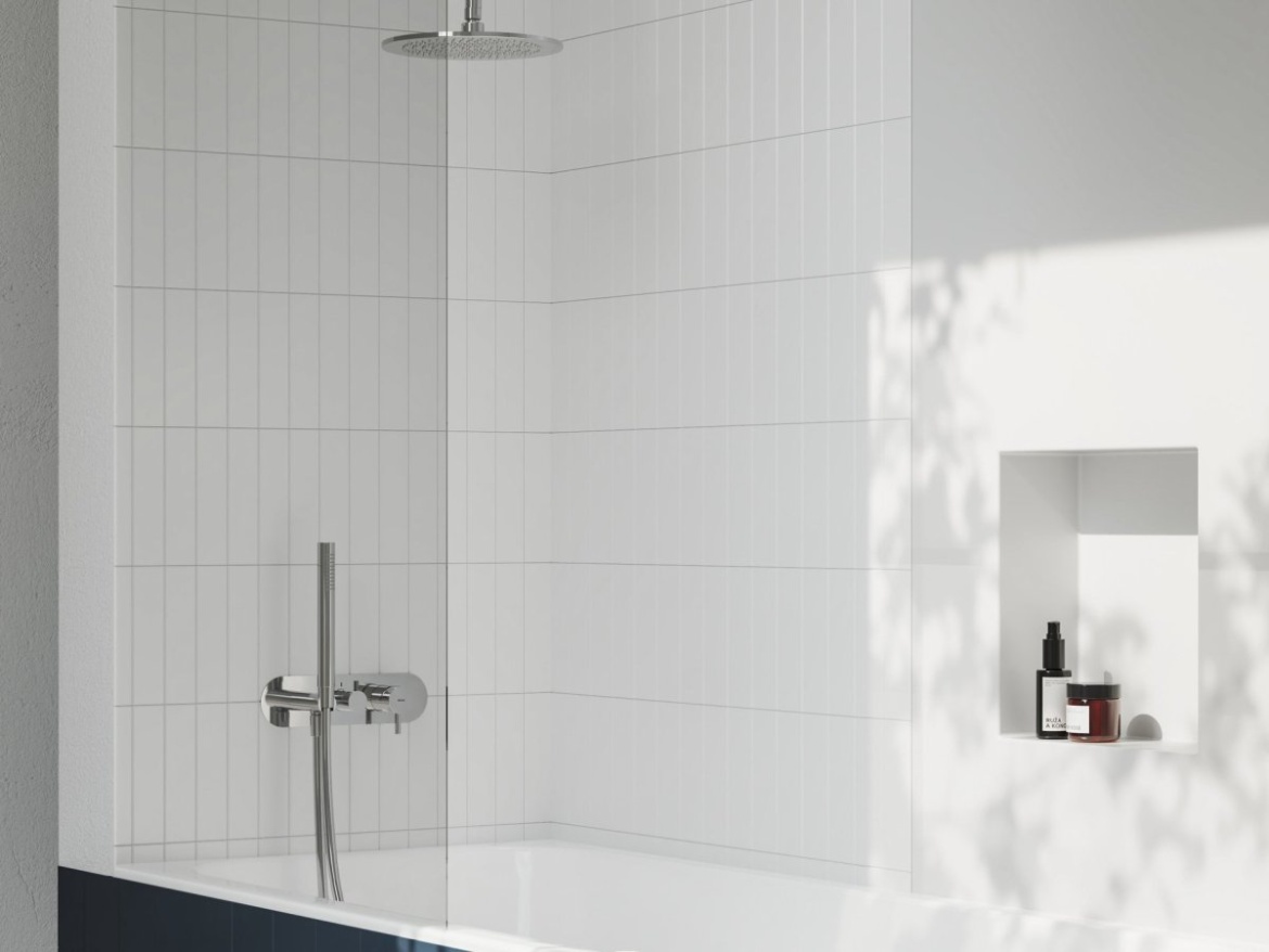 Ravak ES 068.60GLB.O3.RB07D.+S Podomítková baterie 3cestná bez tělesa, se sprchovým setem, zlato kartáčované