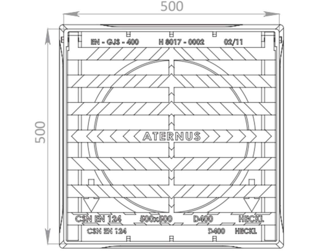 Vtoková mříž Heckl Aternus