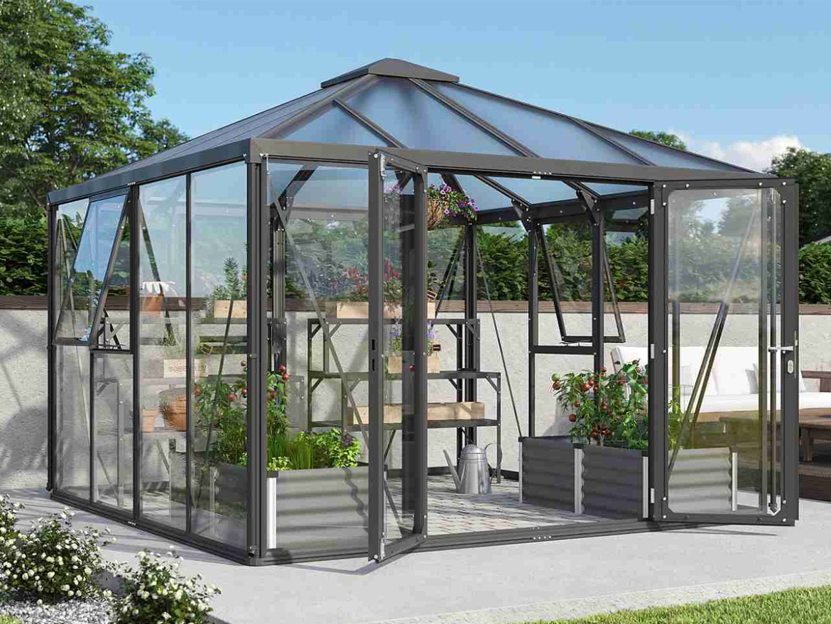 Klasický skleník z polykarbonátu Vitavia Fortuna