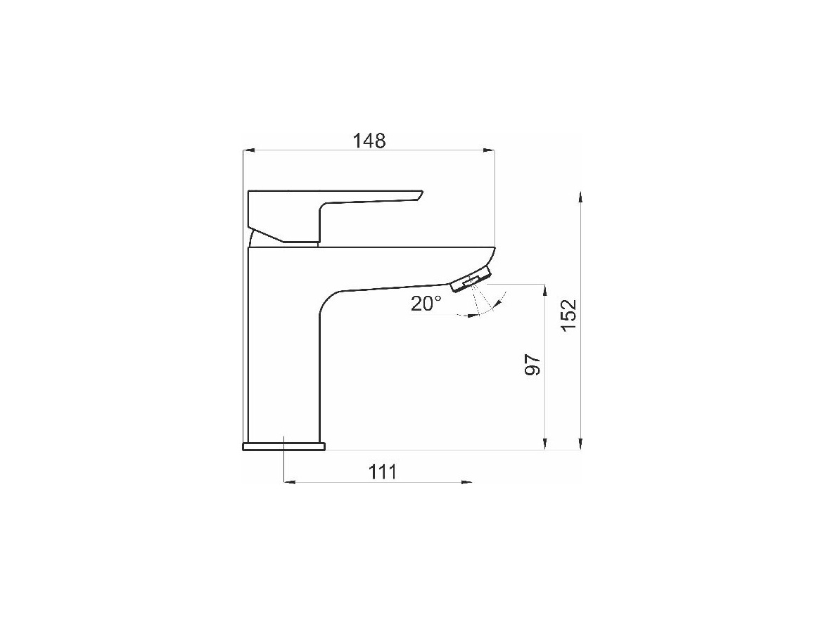 Novaservis Umyvadlová baterie Metalia 58, černá, stojánková, s výpustí,  58003,5
