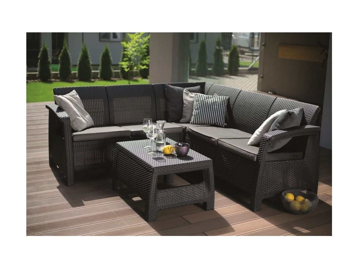 Keter Zahradní set Corfu Relax set - grafit