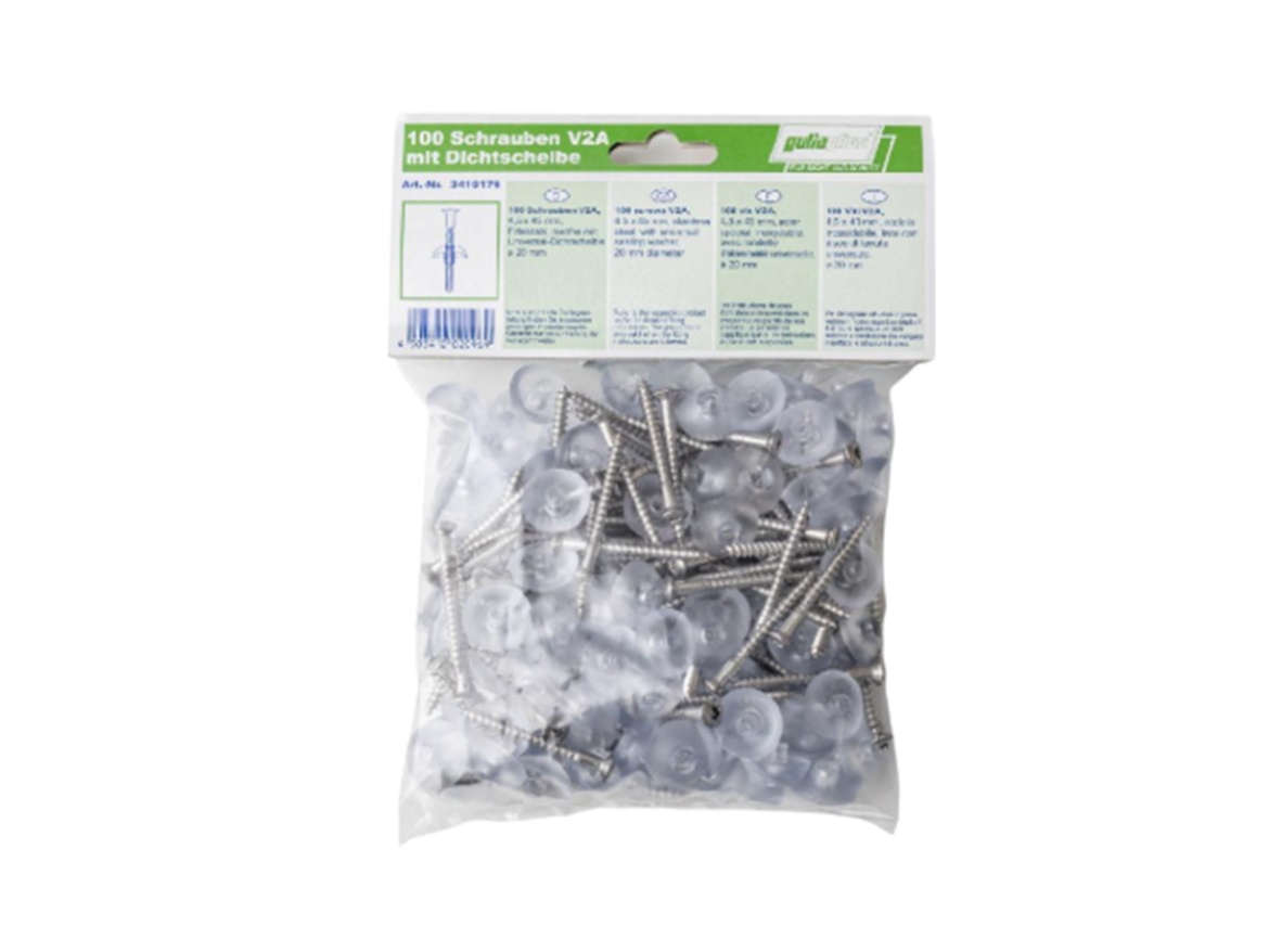 Nerezový vrut s podložkou Gutta V2A