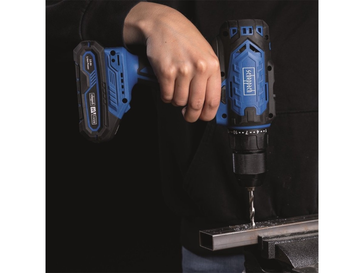 20 V-os IXES akkus fúró-csavarozó (akkumulátor és töltő nélkül) Scheppach C-DD45-X