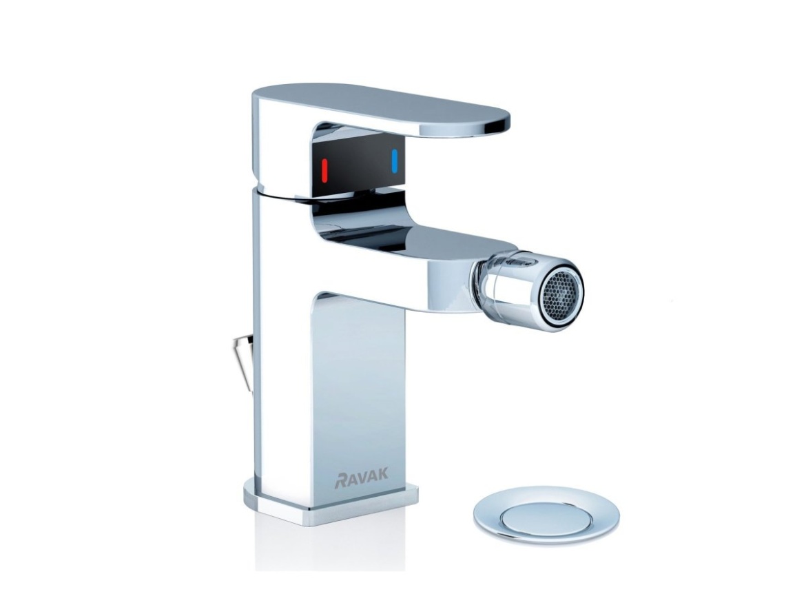 Ravak CR 055.00CR Bidetová batéria 140 mm s odtokovou armatúrou, chróm