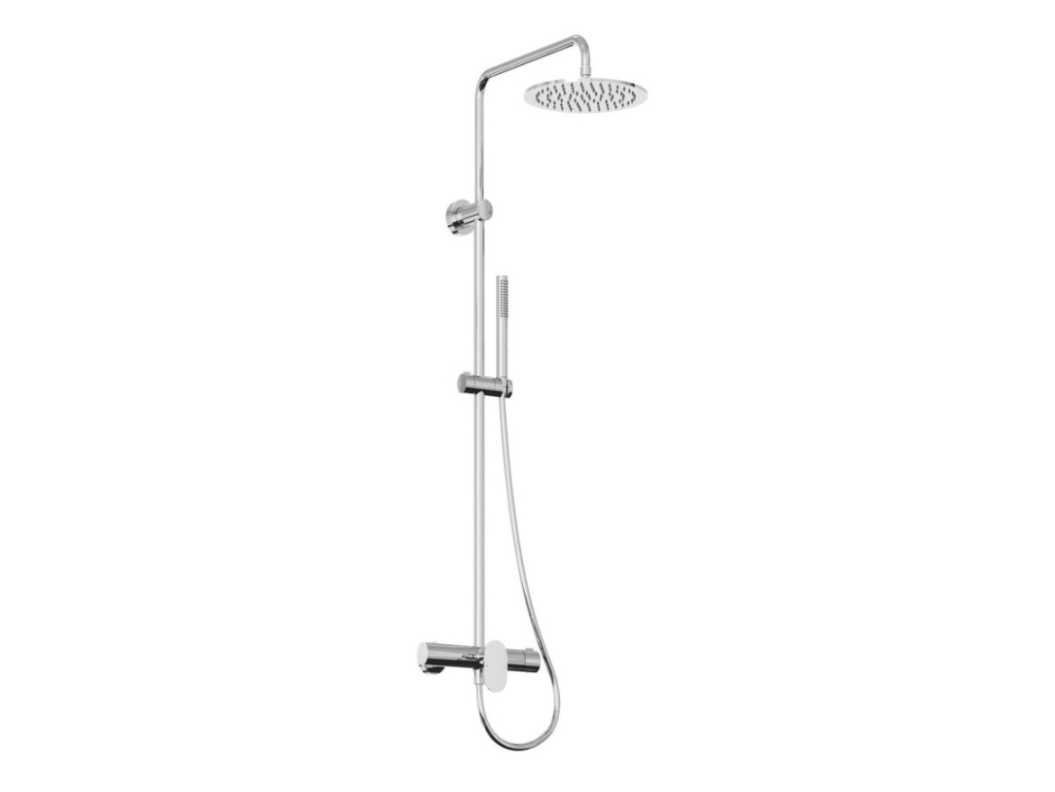 Ravak SG 098.00CR Sprchový sloup netermostatický, posuvný, se sprchovým setem, chrom