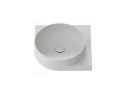 Ravak Umyvadlo Yard 45 C, bez otvoru pro baterii, bez přepadu, Alabaster Pink