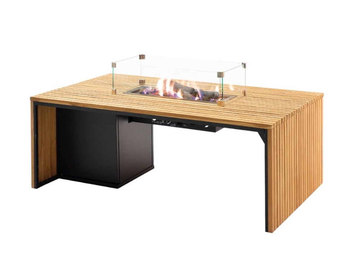 Stôl s plynovým ohniskom COSI Cosibridge 140 Wood