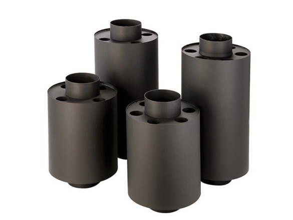 Kovokraus Teplovzdušný výměník silnostěnný 120mm/45cm - 4 otvory