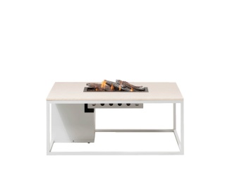 Záhrada –  COSI Stůl s plynovým ohništěm - typ Cosiloft 120 bílý / kamenná deska